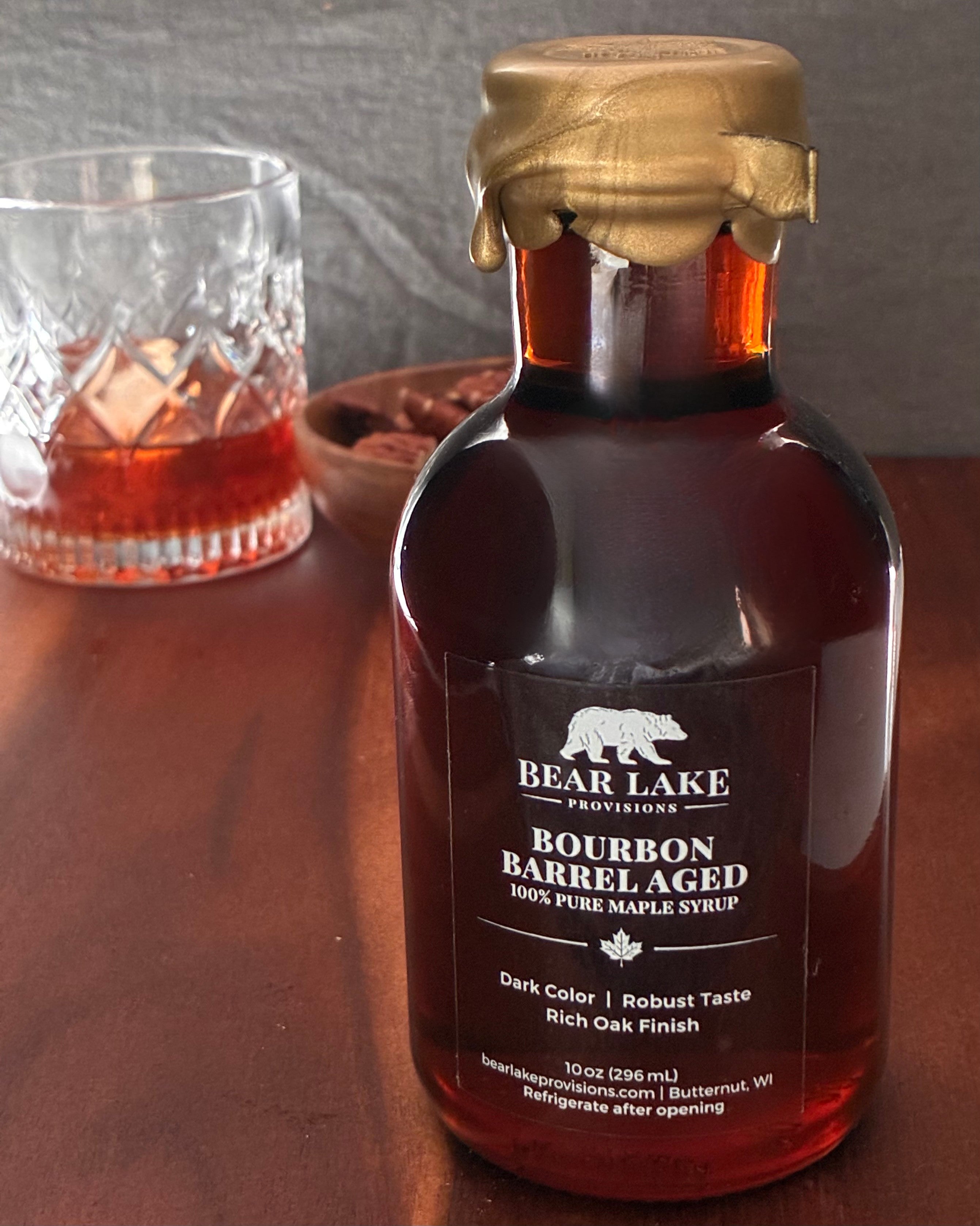10oz Bourbon Barrel Aged Maple Syrup