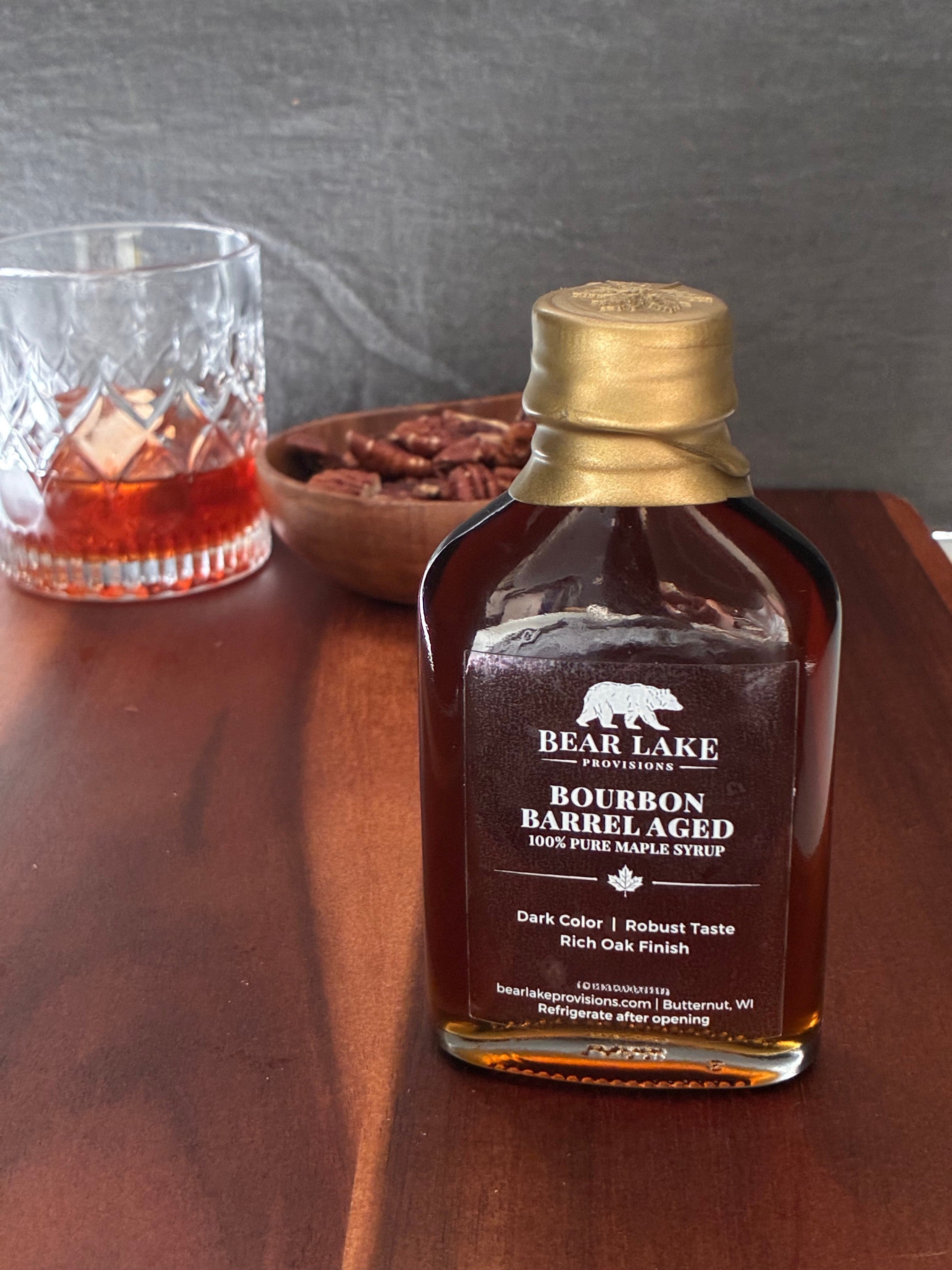 3.4oz Bourbon Barrel Aged Maple Syrup